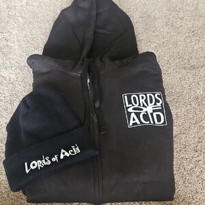 Lords Of Acid Black Hoodie and Beanie Set